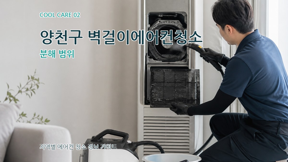 양천구 벽걸이에어컨청소 분해 범위
