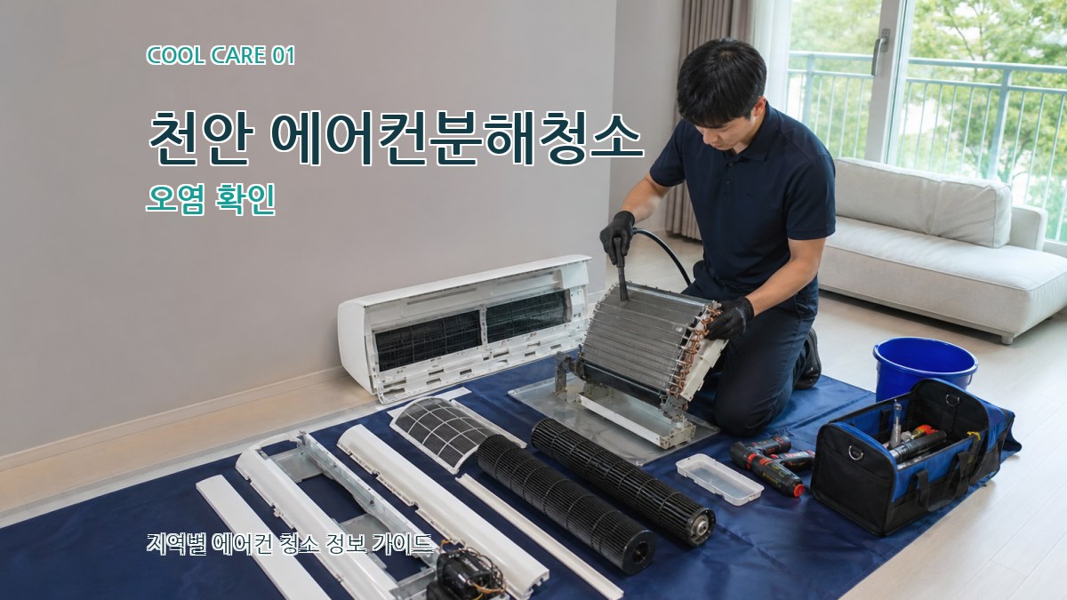 천안 에어컨분해청소