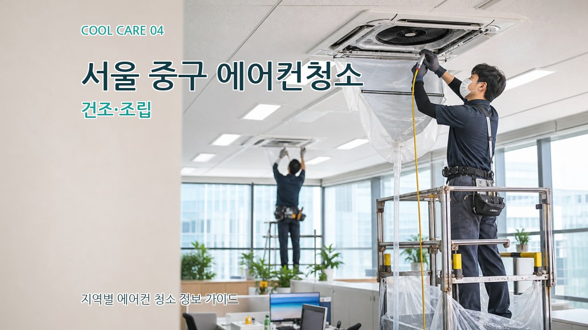서울 중구 에어컨청소 건조·조립