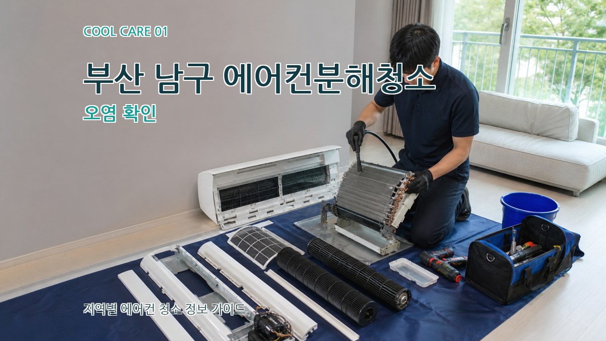 부산 남구 에어컨분해청소