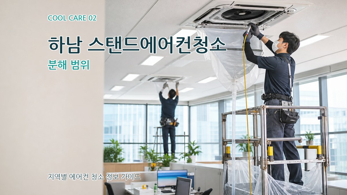 하남 스탠드에어컨청소 분해 범위