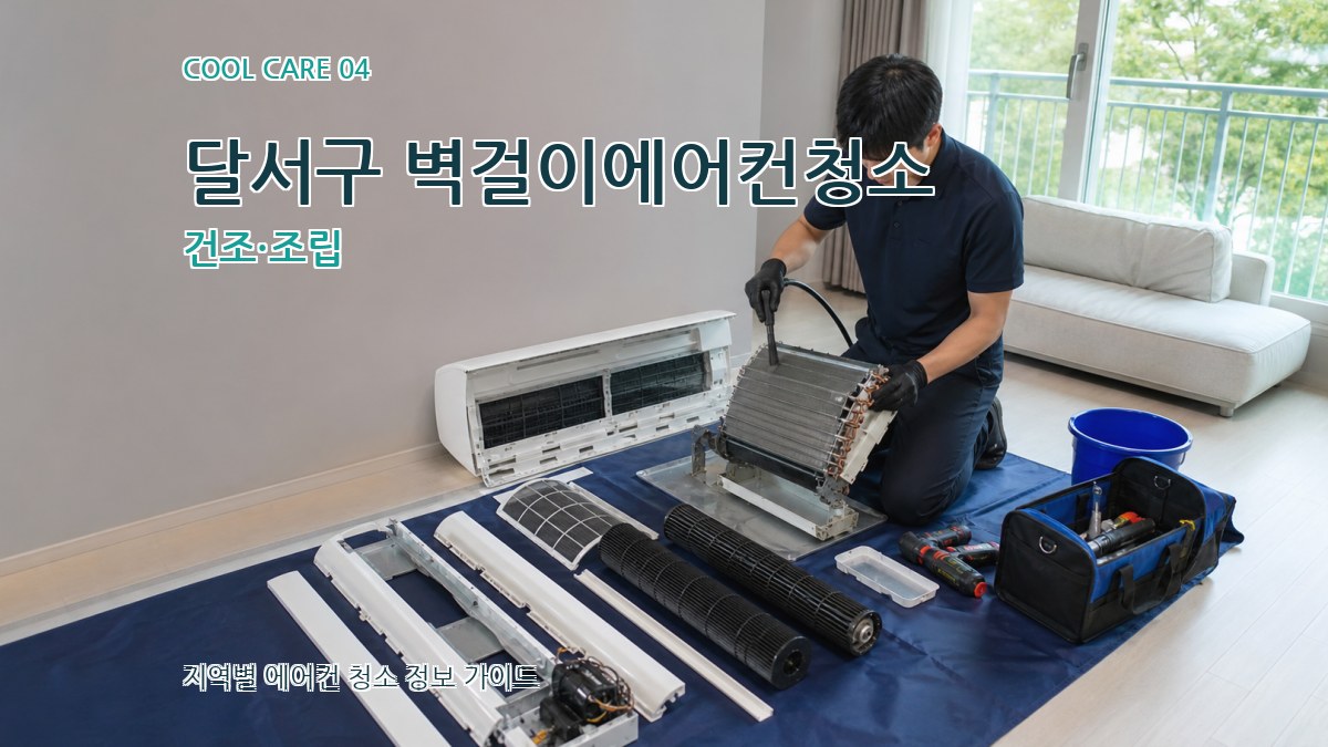 달서구 벽걸이에어컨청소 건조·조립