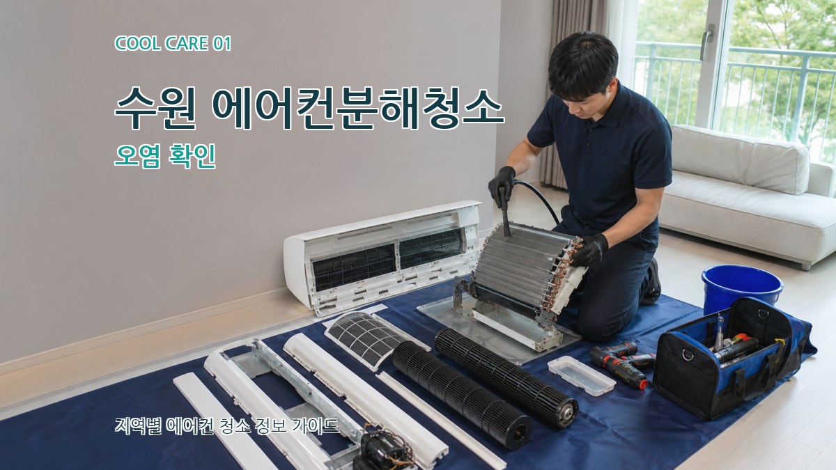 수원 에어컨분해청소