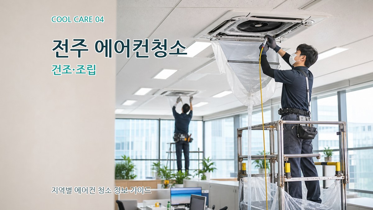 전주 에어컨청소 건조·조립
