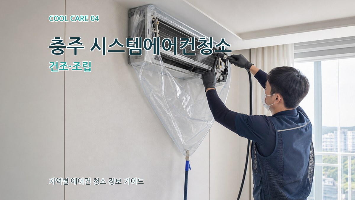 충주 시스템에어컨청소 건조·조립