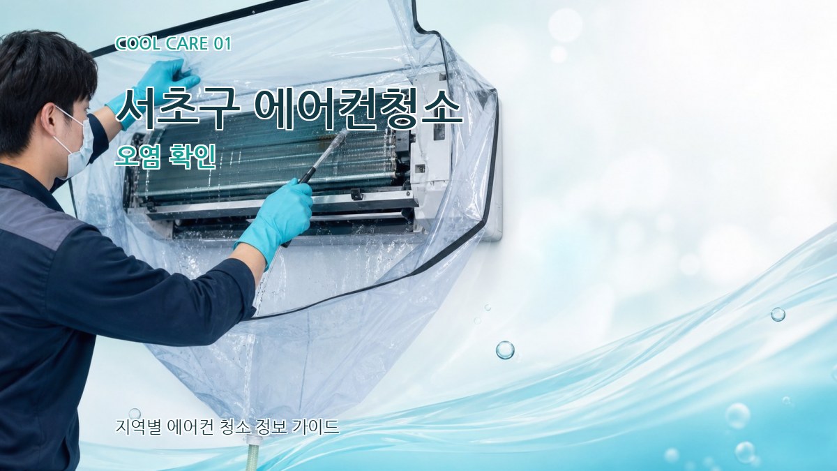 서초구 에어컨청소 오염 확인