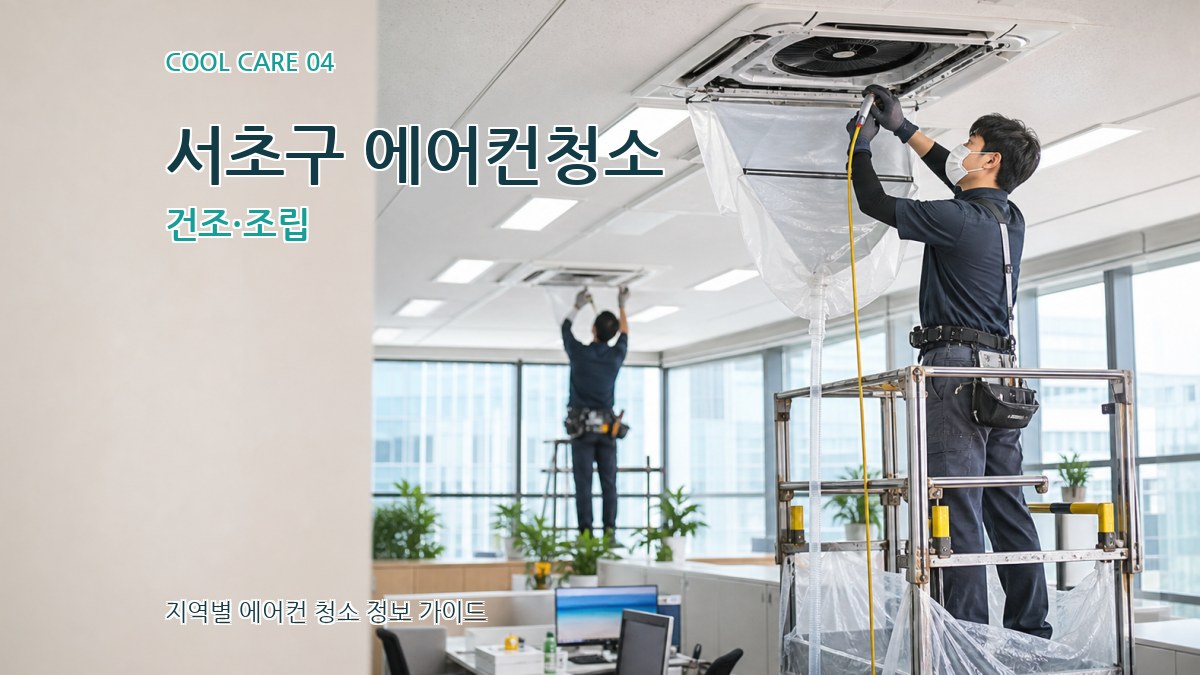서초구 에어컨청소 건조·조립