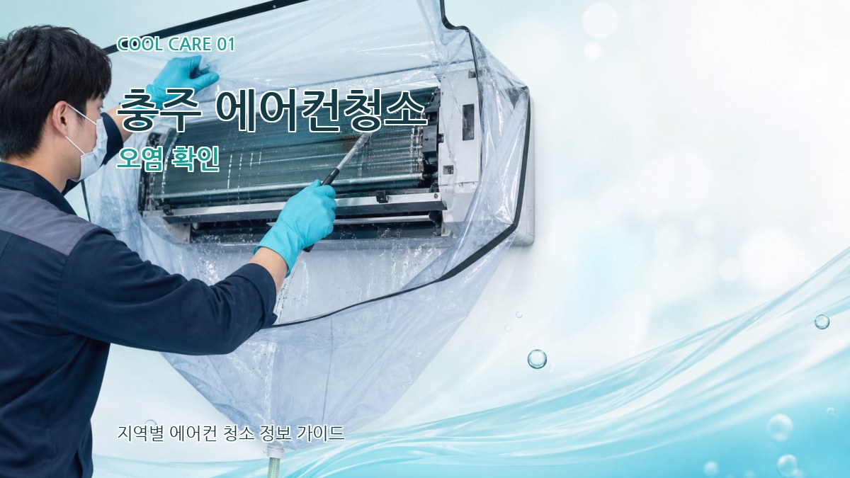 충주 에어컨청소 오염 확인