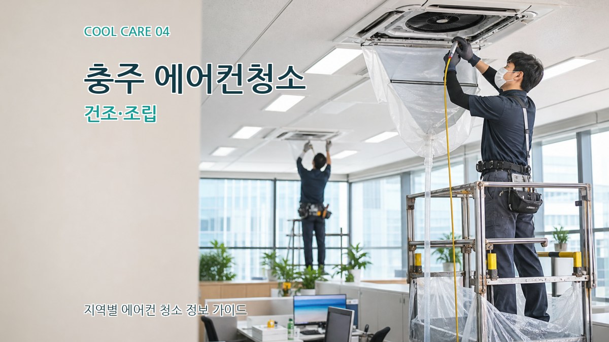 충주 에어컨청소 건조·조립