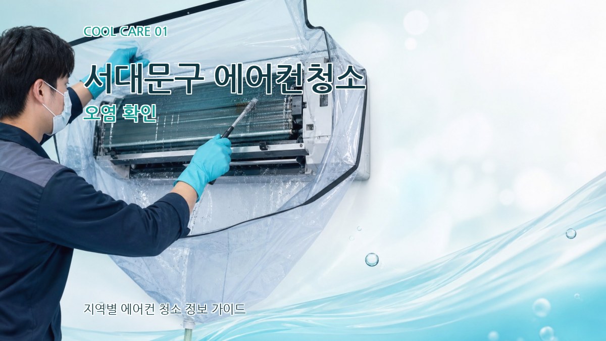 서대문구 에어컨청소 오염 확인