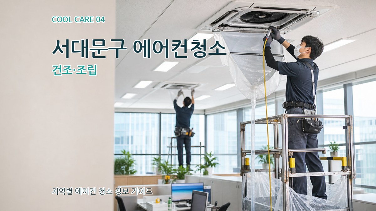 서대문구 에어컨청소 건조·조립