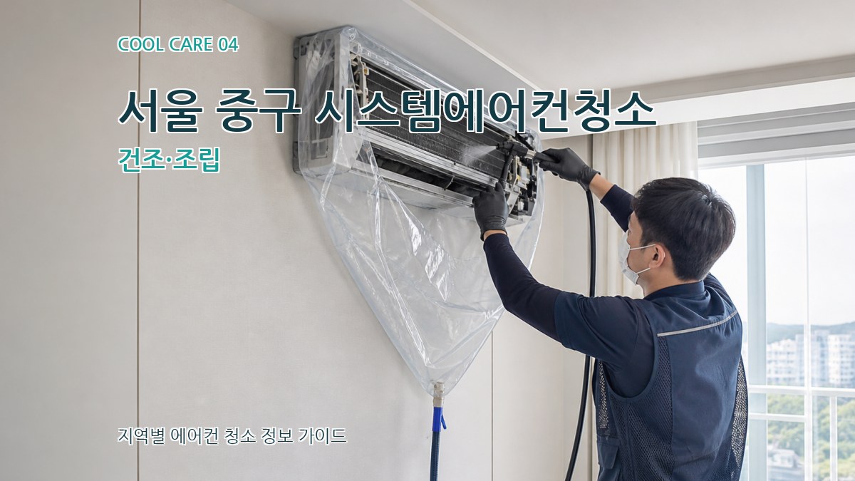 서울 중구 시스템에어컨청소 건조·조립