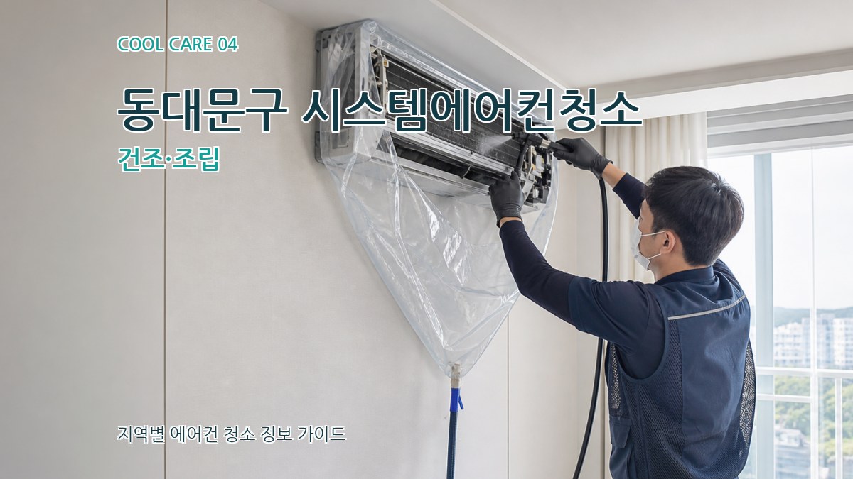 동대문구 시스템에어컨청소 건조·조립