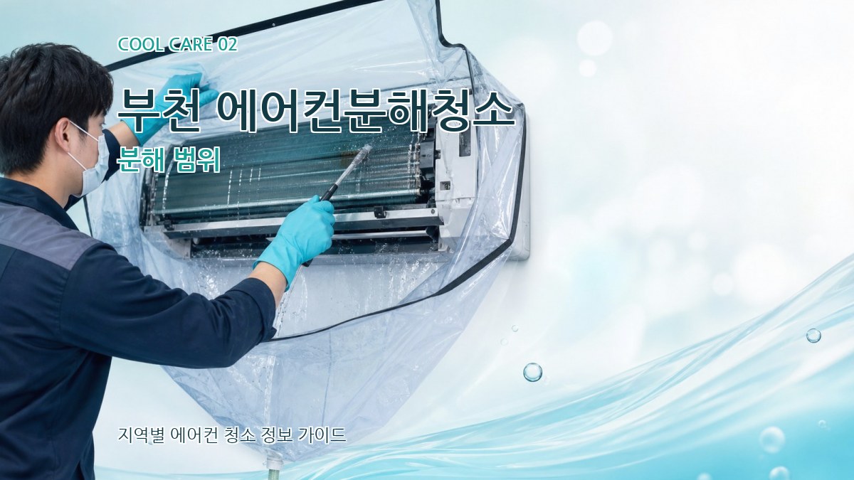 부천 에어컨분해청소 분해 범위