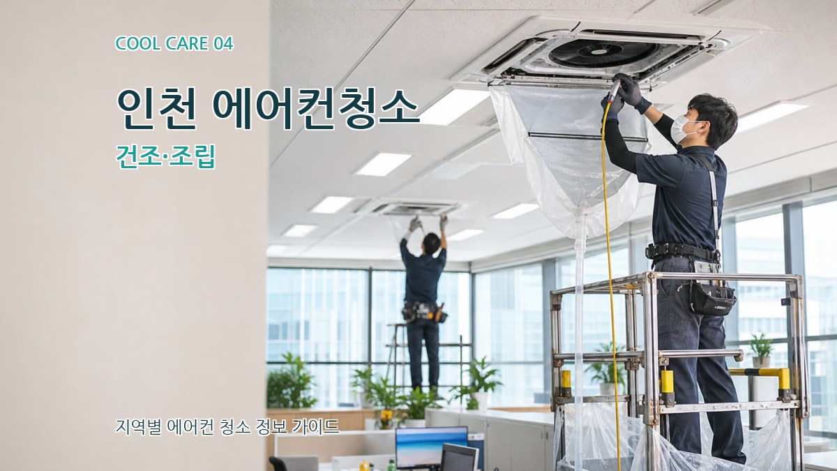 인천 에어컨청소 건조·조립