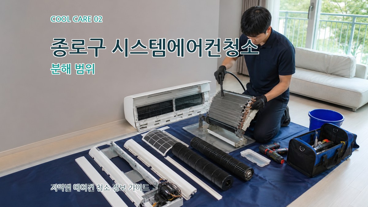 종로구 시스템에어컨청소 분해 범위