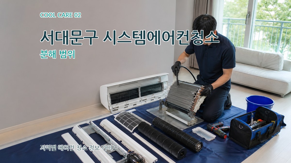 서대문구 시스템에어컨청소 분해 범위