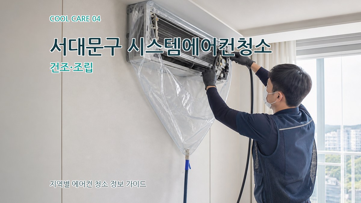 서대문구 시스템에어컨청소 건조·조립