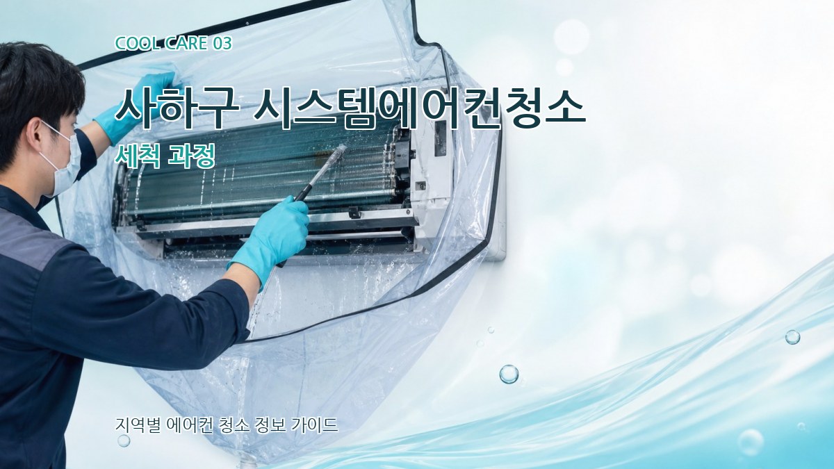 사하구 시스템에어컨청소 세척 과정