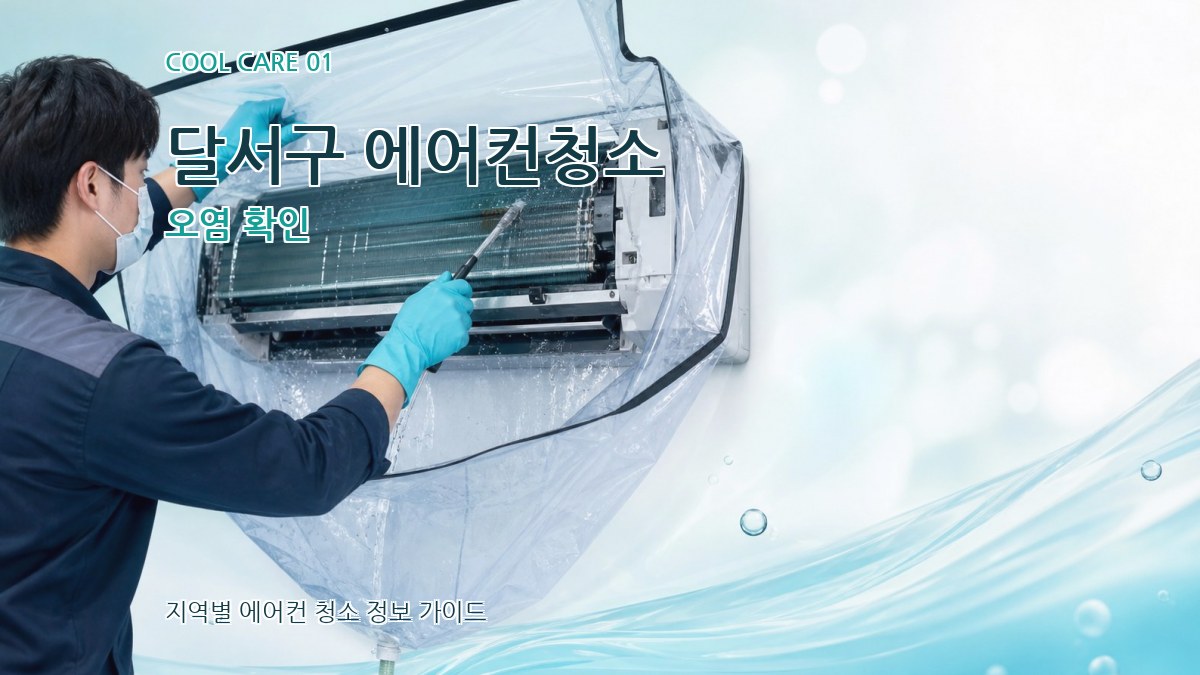 달서구 에어컨청소 오염 확인