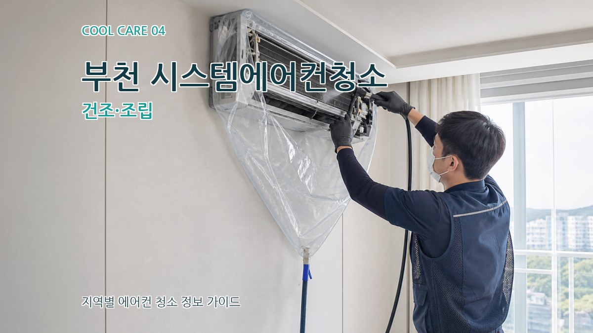 부천 시스템에어컨청소 건조·조립