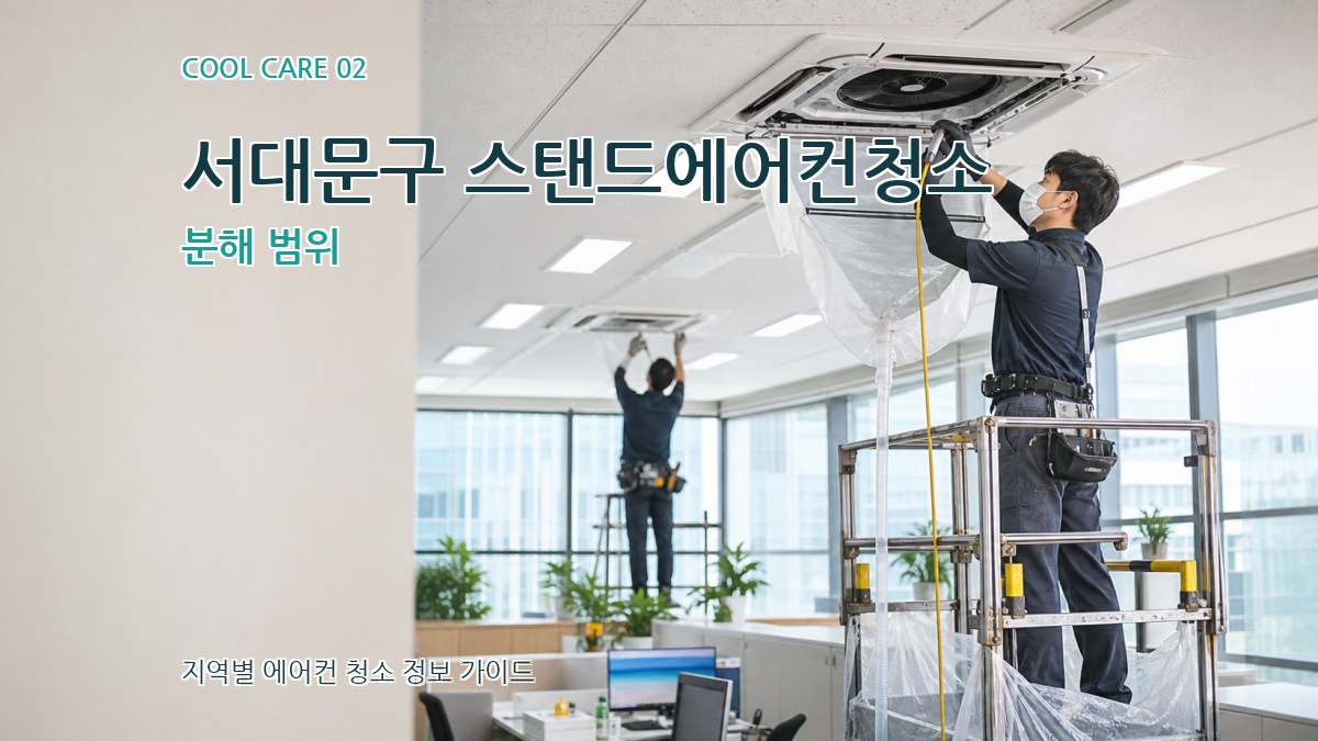 서대문구 스탠드에어컨청소 분해 범위