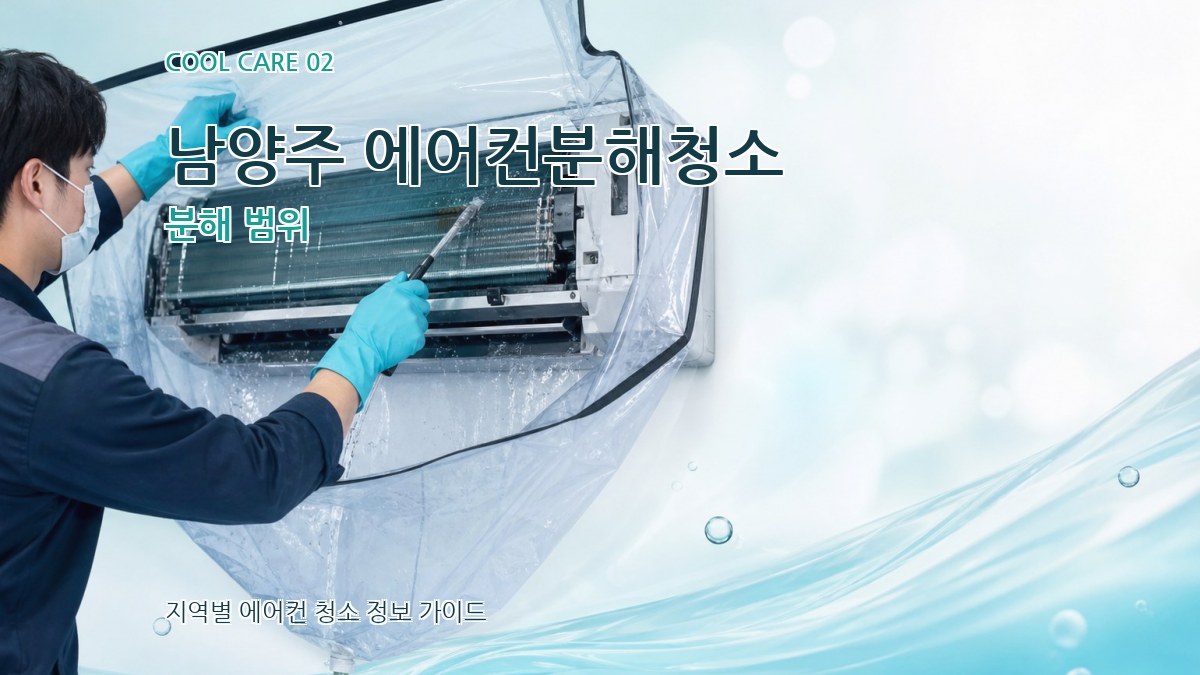 남양주 에어컨분해청소 분해 범위