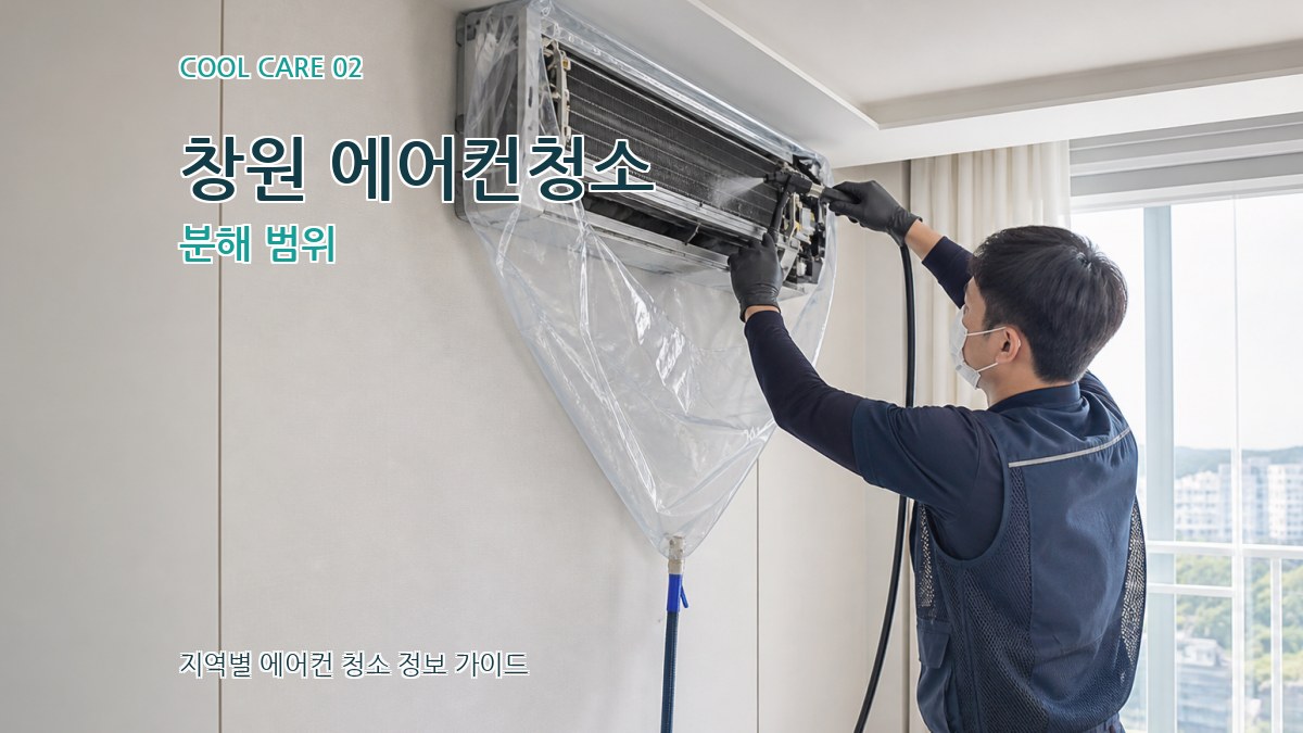 창원 에어컨청소 분해 범위