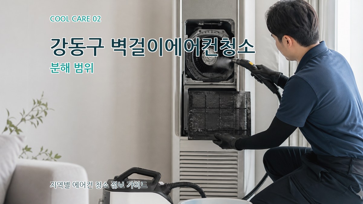 강동구 벽걸이에어컨청소 분해 범위