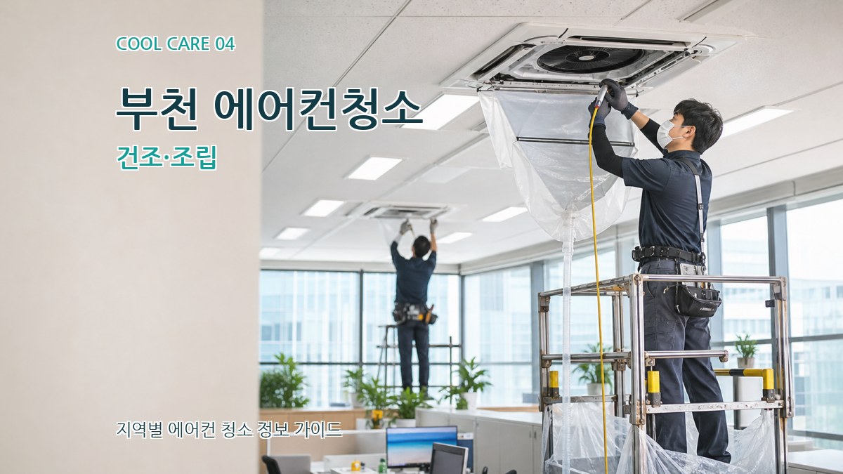 부천 에어컨청소 건조·조립