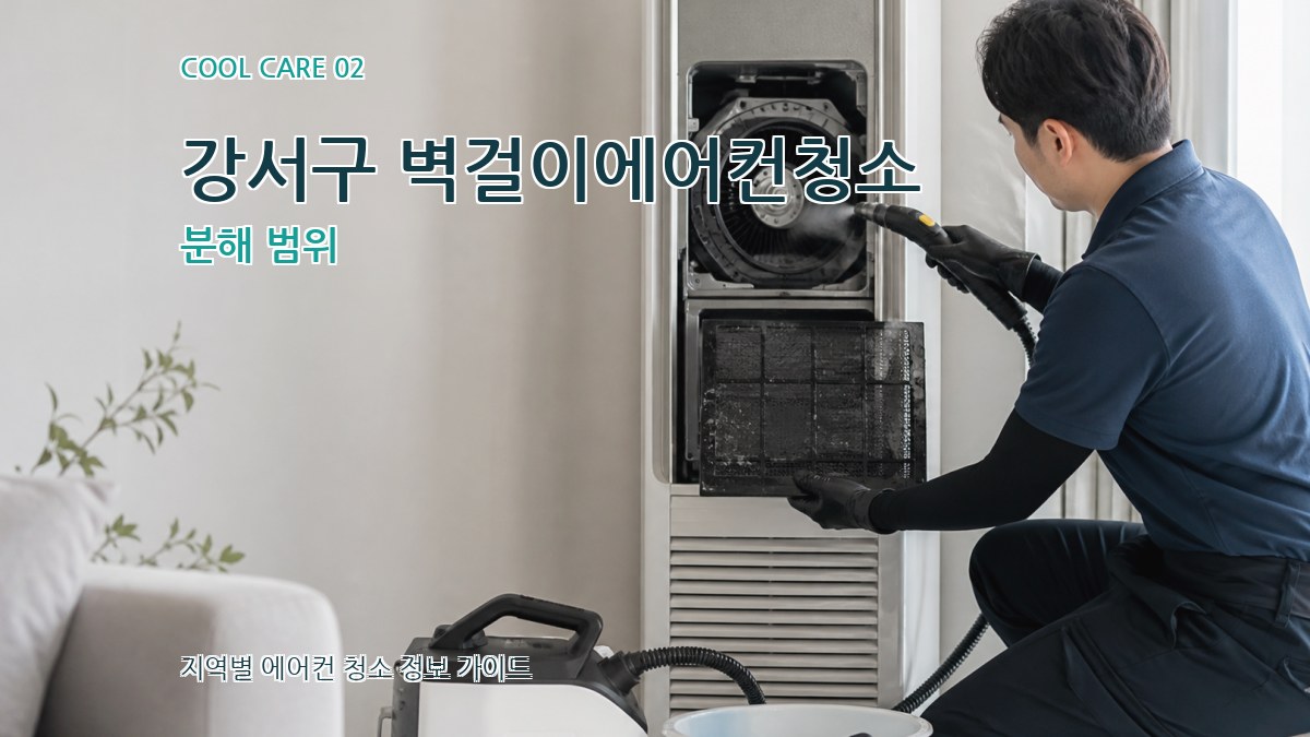 강서구 벽걸이에어컨청소 분해 범위