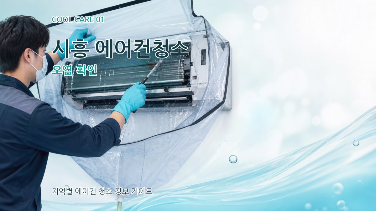 시흥 에어컨청소 오염 확인