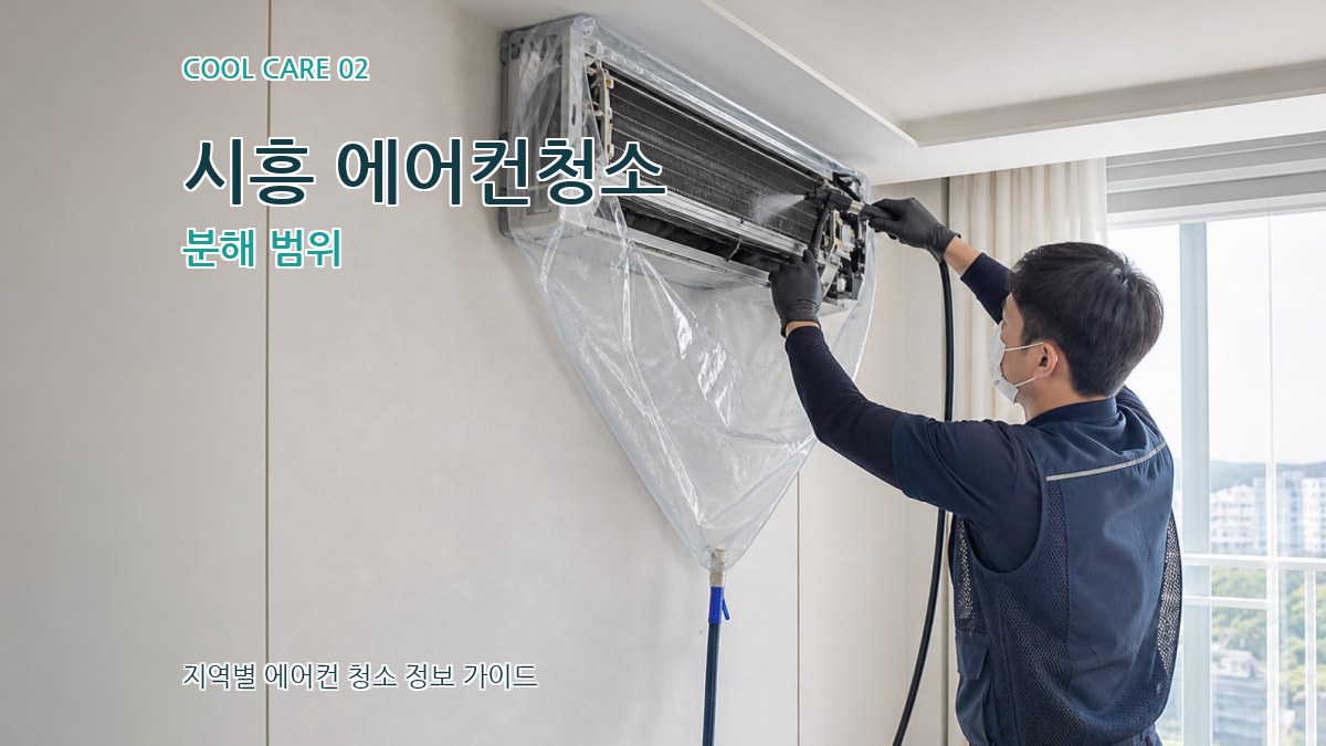 시흥 에어컨청소 분해 범위