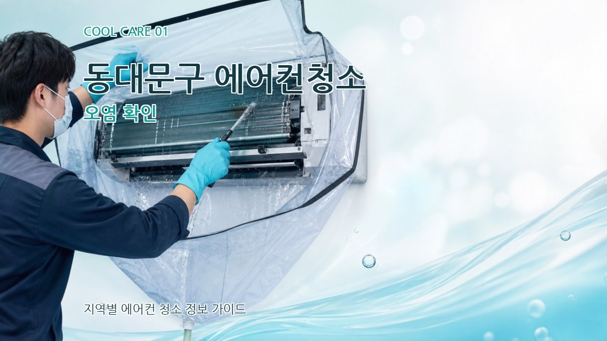 동대문구 에어컨청소 오염 확인