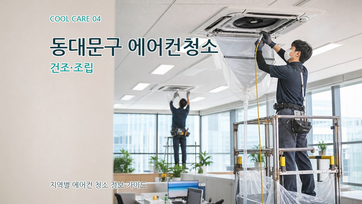 동대문구 에어컨청소 건조·조립