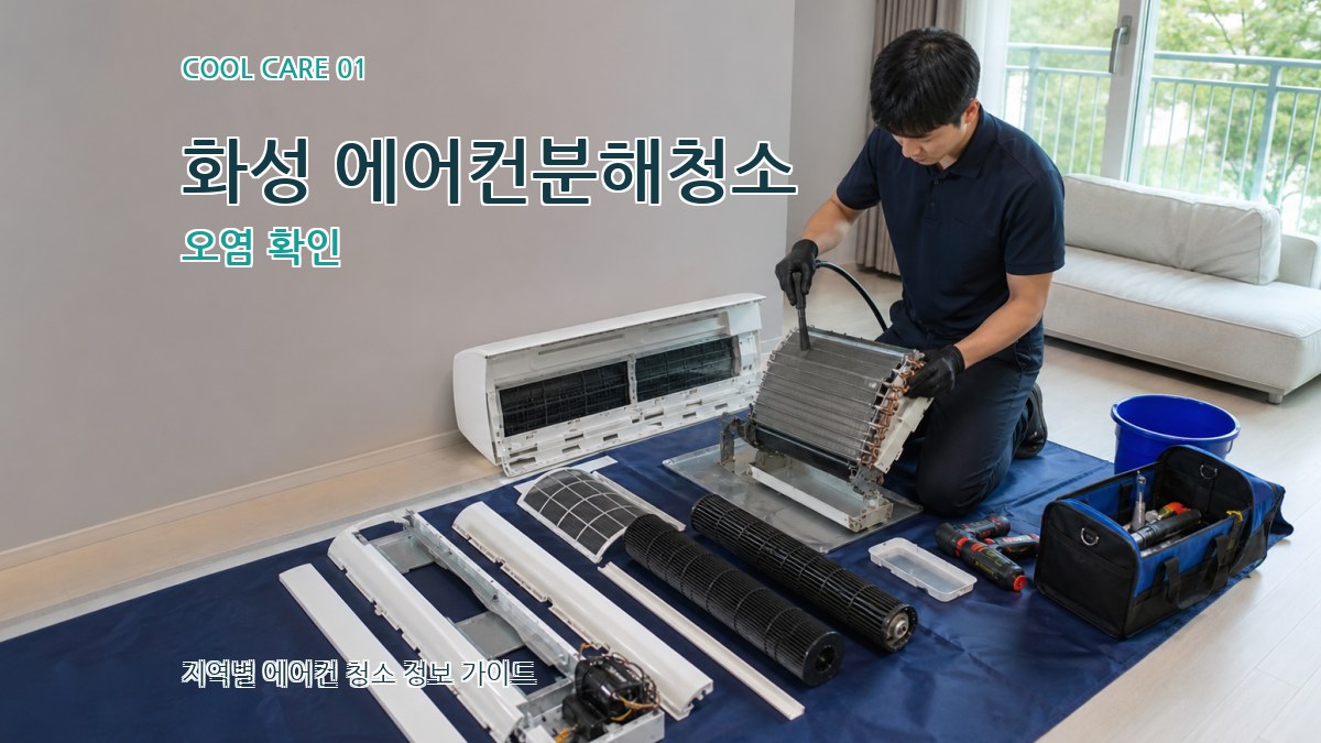 화성 에어컨분해청소