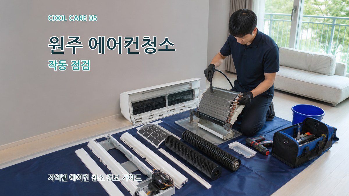 원주 에어컨청소 작동 점검