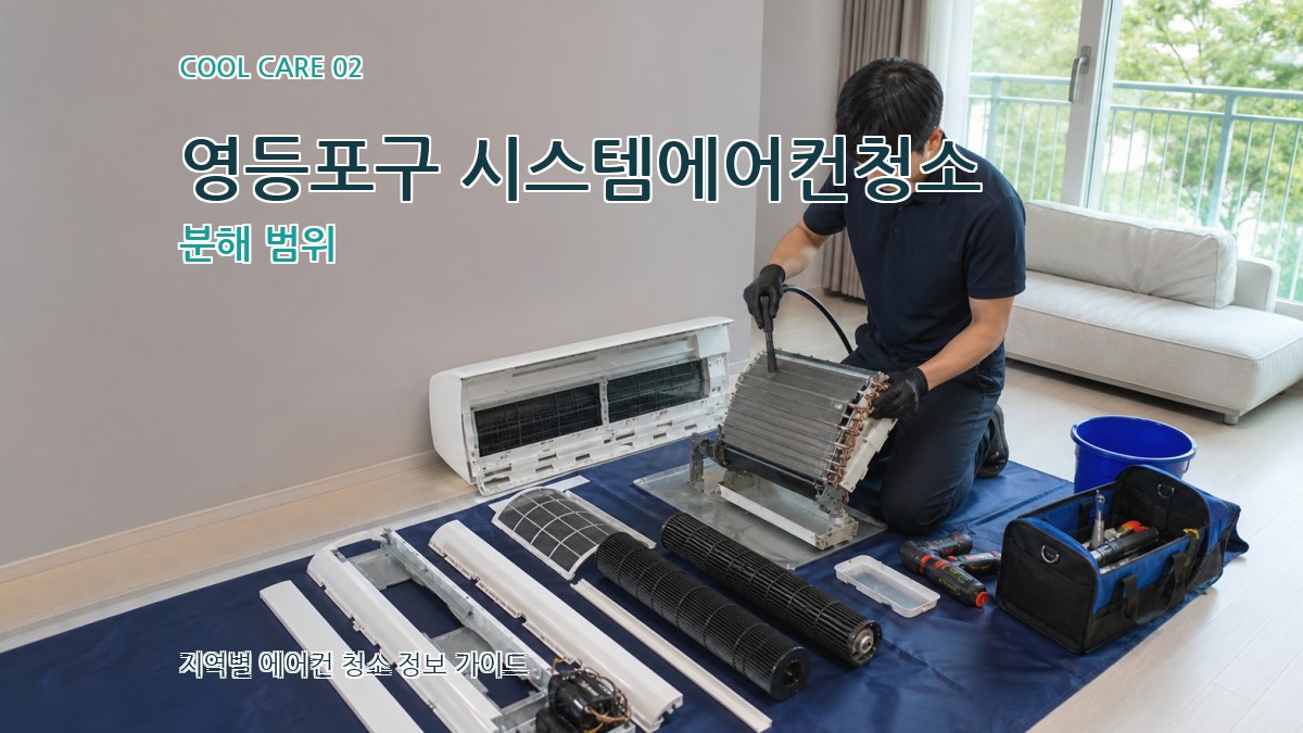 영등포구 시스템에어컨청소 분해 범위