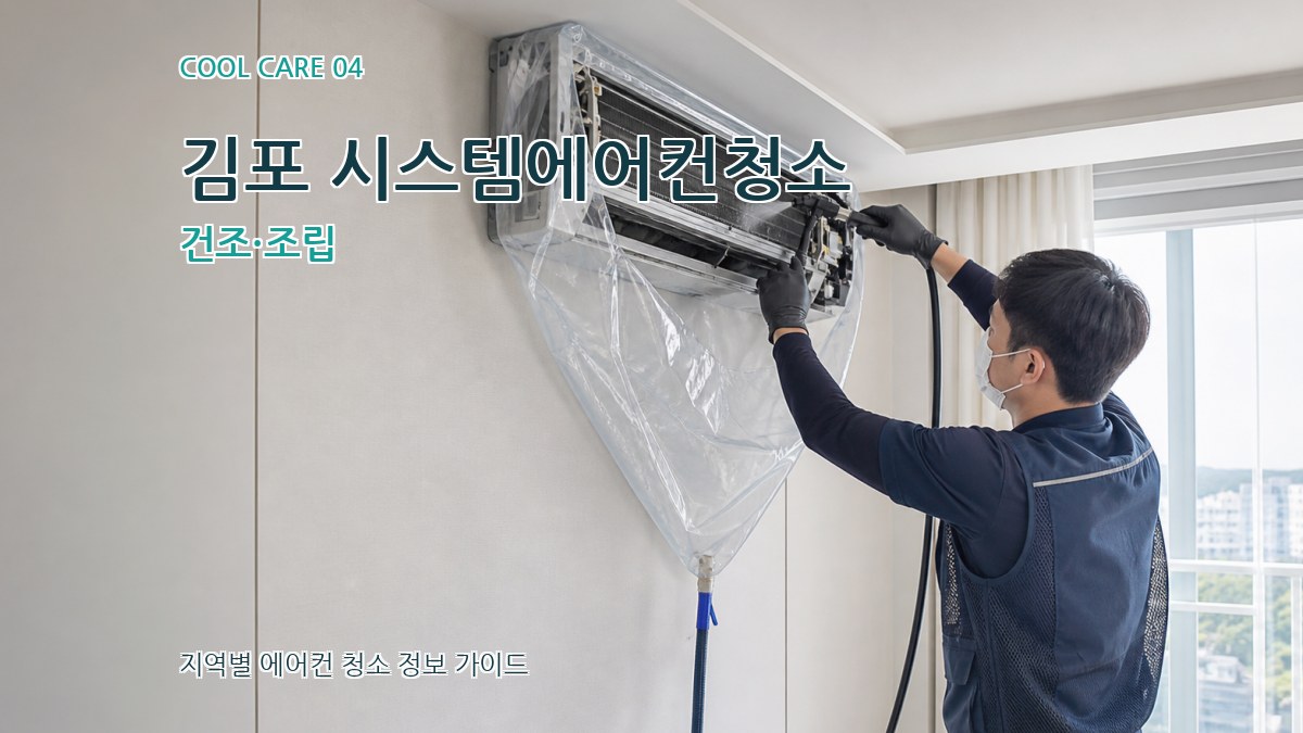김포 시스템에어컨청소 건조·조립