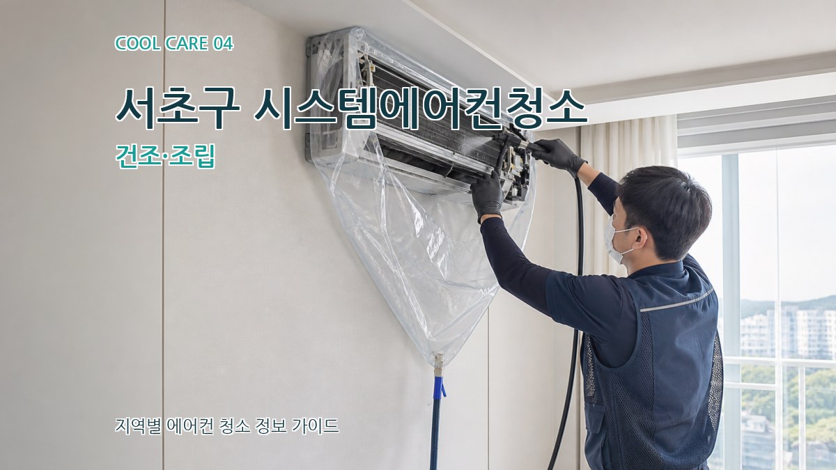 서초구 시스템에어컨청소 건조·조립