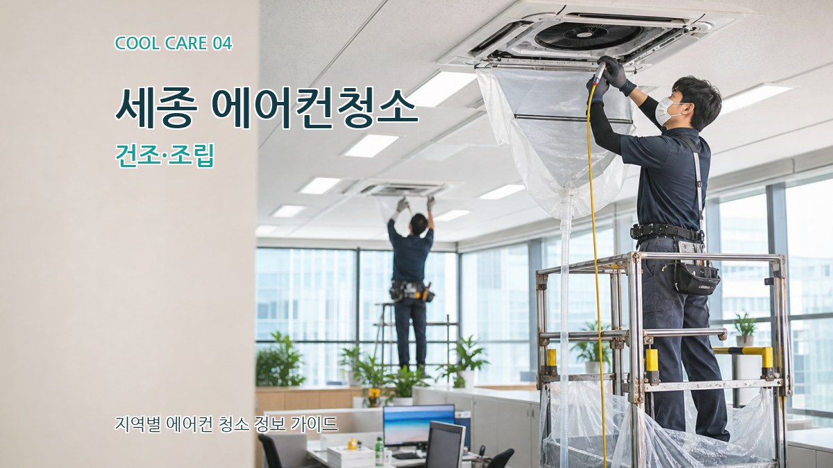 세종 에어컨청소 건조·조립