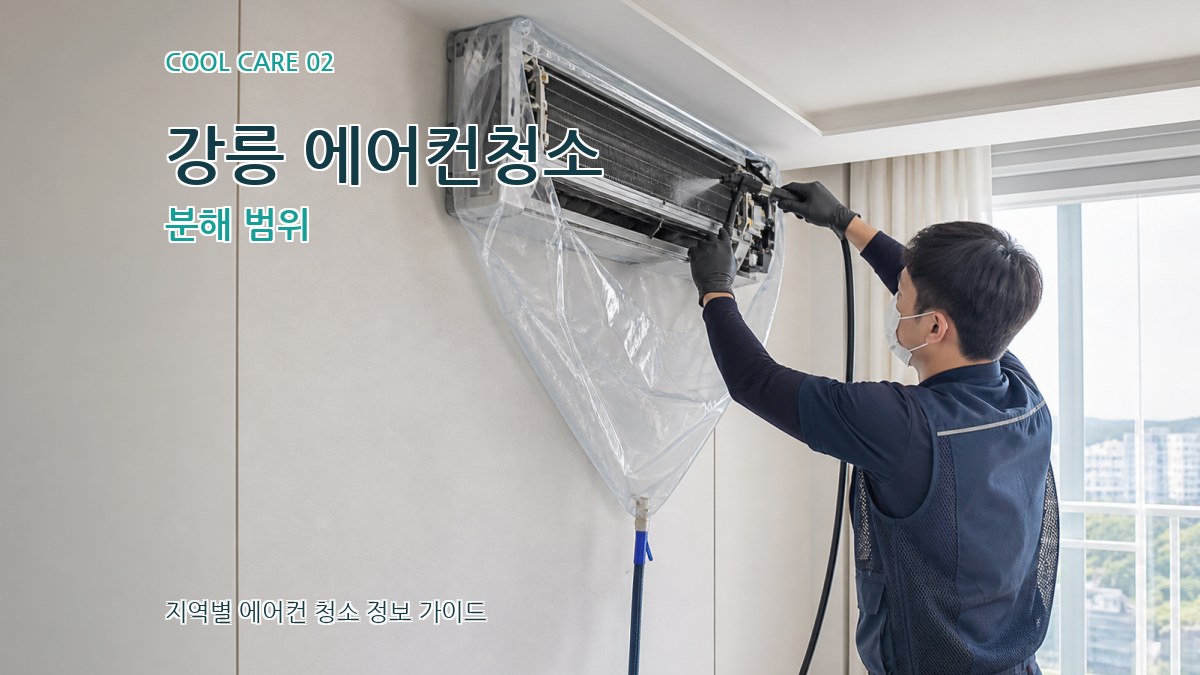 강릉 에어컨청소 분해 범위