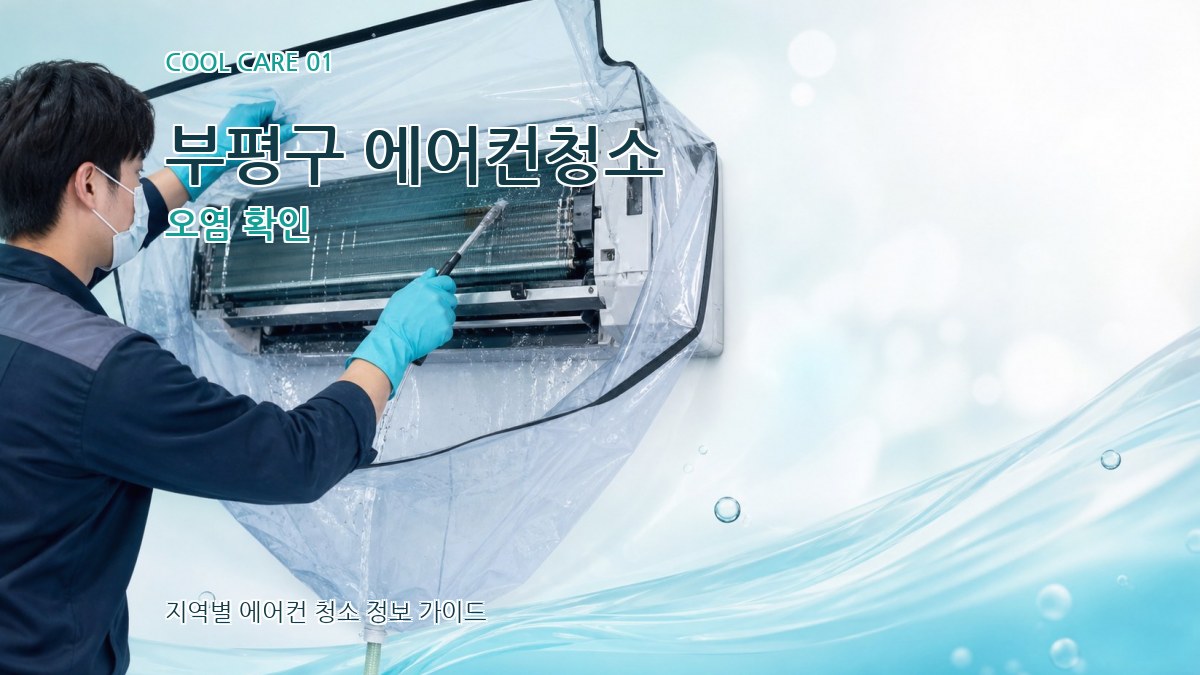 부평구 에어컨청소 오염 확인