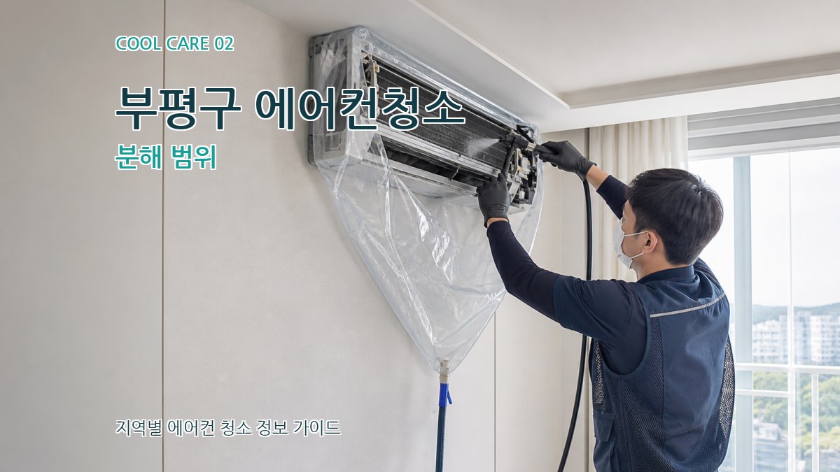 부평구 에어컨청소 분해 범위