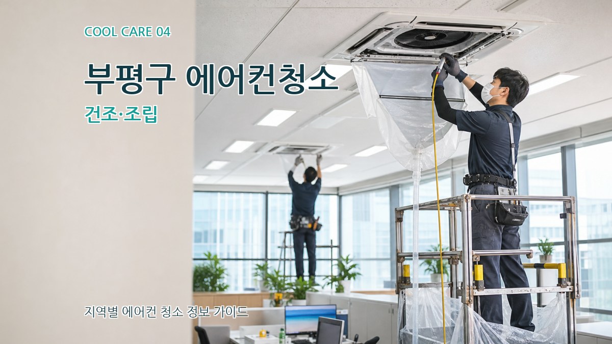부평구 에어컨청소 건조·조립