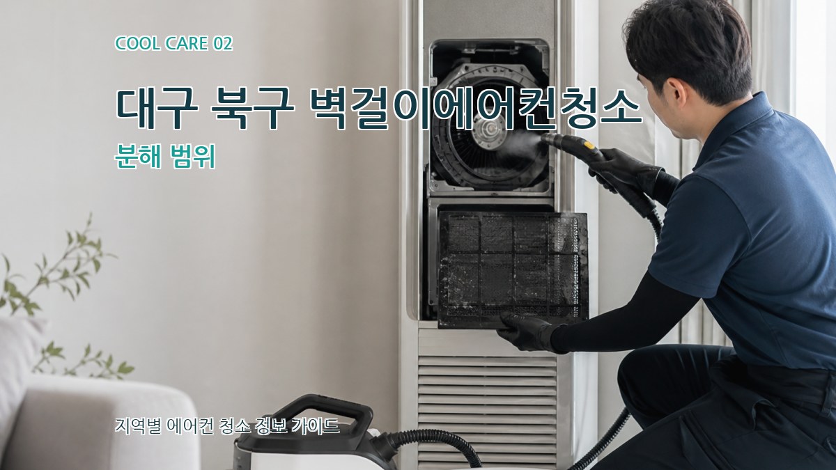 대구 북구 벽걸이에어컨청소 분해 범위