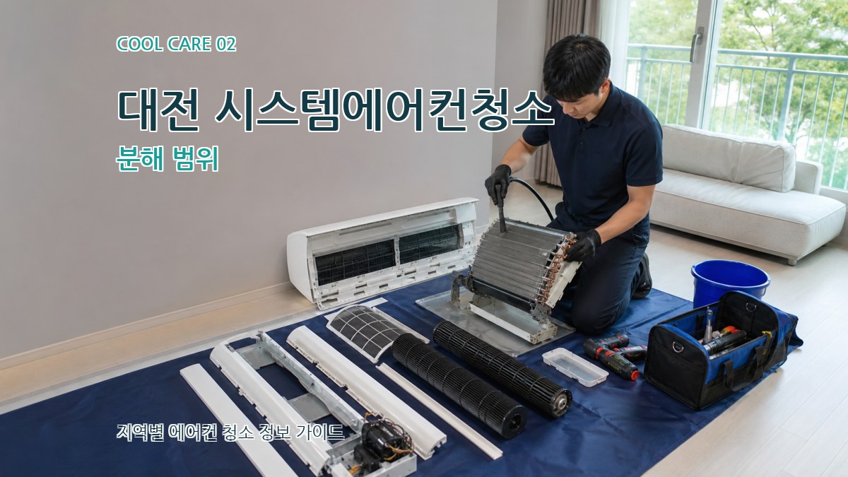 대전 시스템에어컨청소 분해 범위