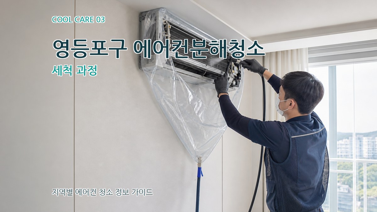 영등포구 에어컨분해청소 세척 과정