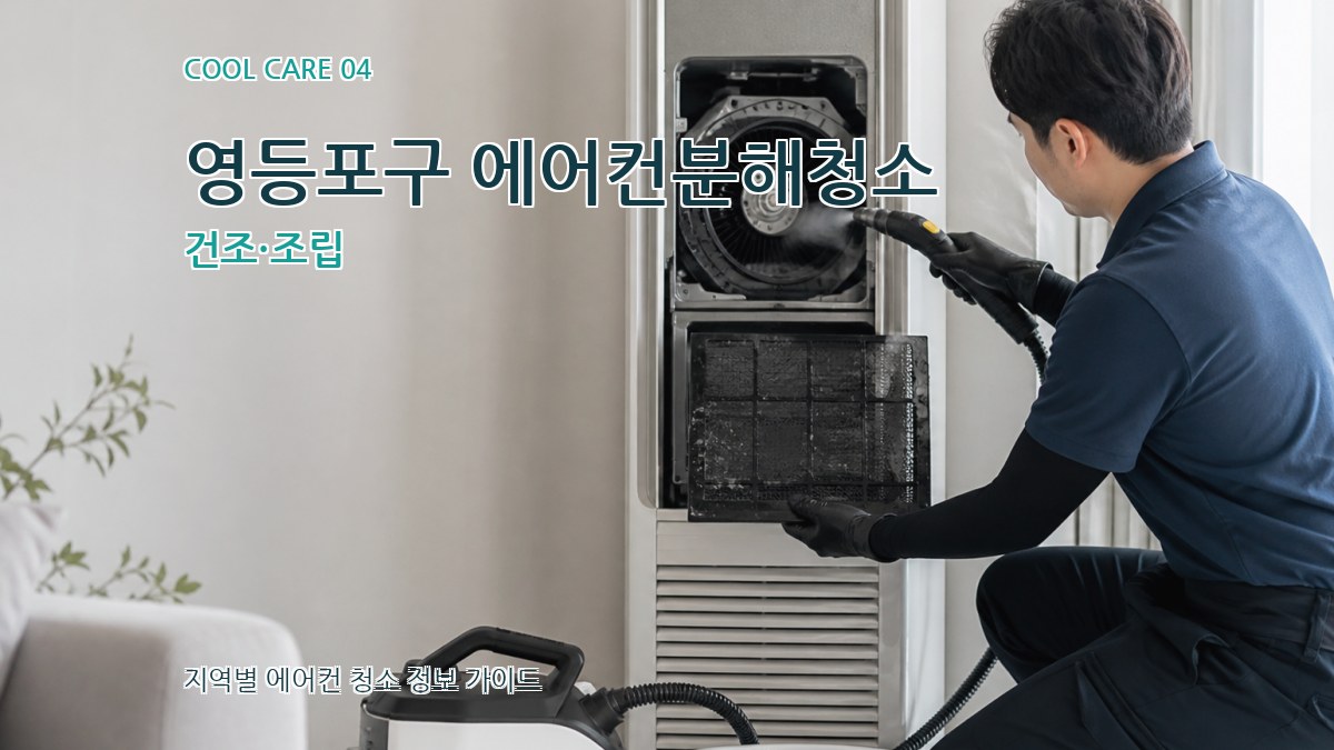 영등포구 에어컨분해청소 건조·조립