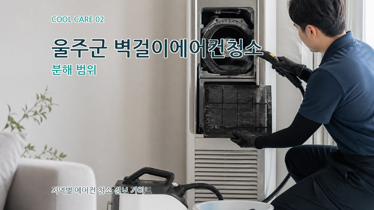울주군 벽걸이에어컨청소 분해 범위